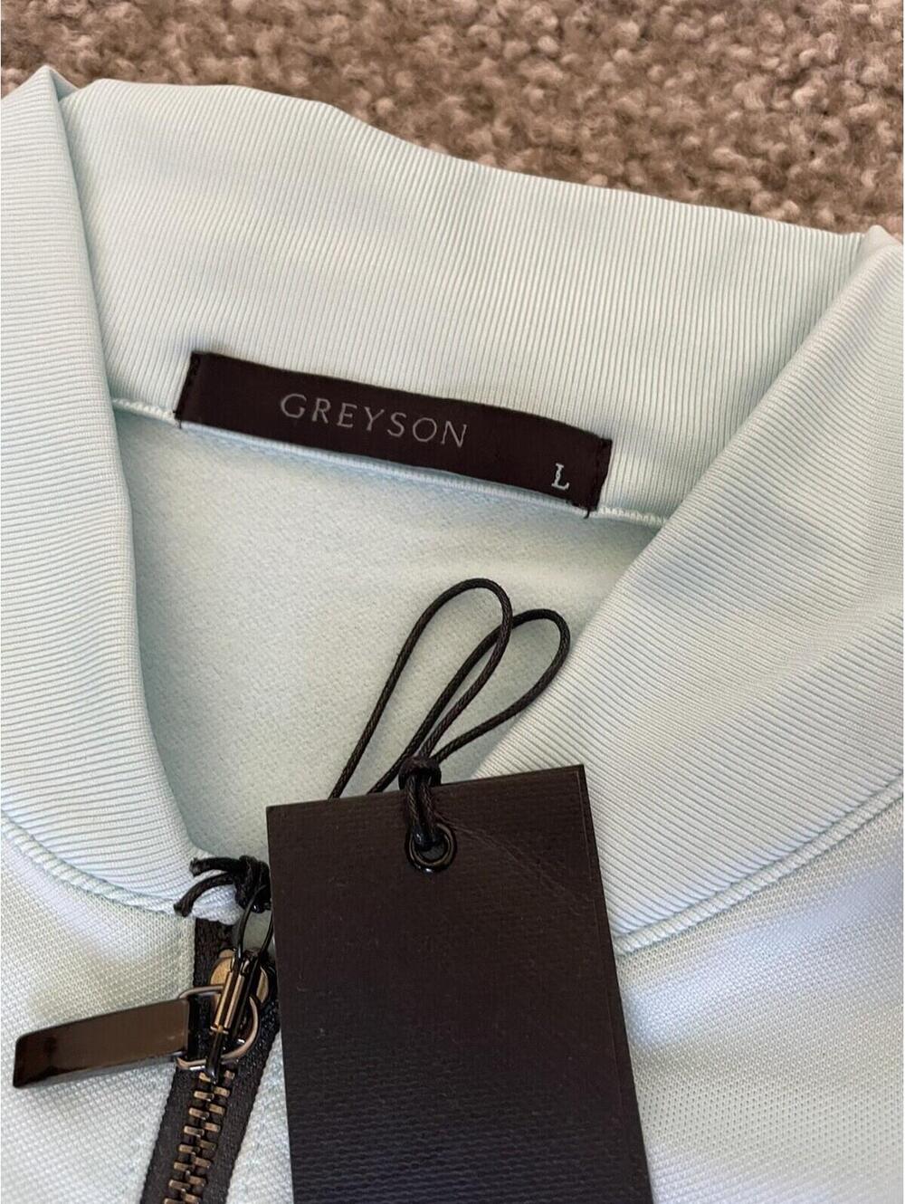 Greyson Golf Siasconset Full Zip Jacket Mint Light Men’s Size Large Cattail NEW - Picture 5 of 7